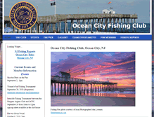 Tablet Screenshot of oceancityfishingclub.com